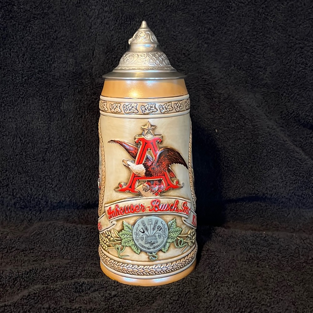 1985 Tomorrow’s Treasures Collectible Anheuser Busch Beer Stein G Series #20497